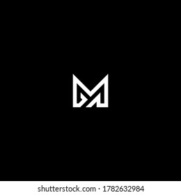 m letter vector logo abstract template