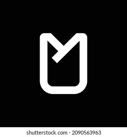 diseño abstracto de plantilla de logotipo vectorial de letra m