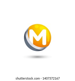 M LETTER VECTOR LOGO APHABET ICON