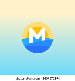 M LETTER VECTOR LOGO APHABET ICON