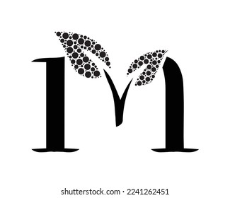 m letter vector logo creative 