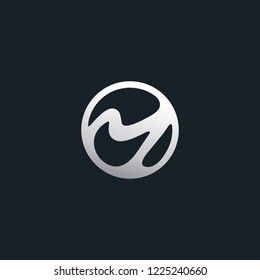 M letter vector logo design