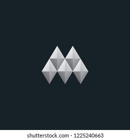 M letter vector logo design