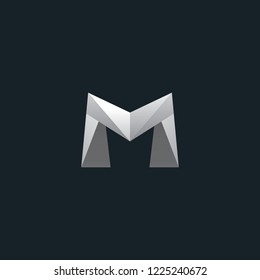 M letter vector logo design