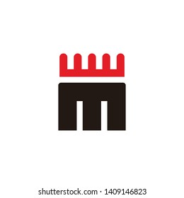 m letter vector logo design