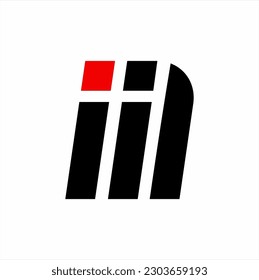 I M diseño de logotipo vectorial de letra.