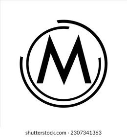 M Letter vector logo design icon 