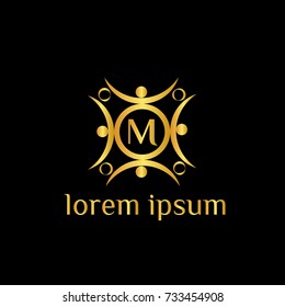 M letter vector logo design template. Business logo. Luxury brand identity
