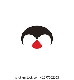 logotipo vectorial de letra m con icono de colocación