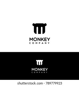 M letter vector logo. hand drawn calligraphic letter M. M sign, symbol, icon, emblem