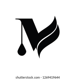 m letter vector logo. mountain vector logo