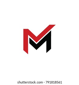 m letter vector logo. nm letter vector logo