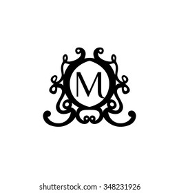 M letter vector logo template (sign, symbol, emblem, ornament)