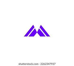 m letter vector logo templet.