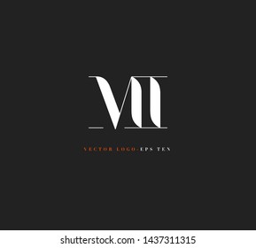 M & I letters Joint logo icon vector for business card and corporate identity.