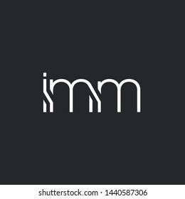 I M M letters Joint logo icon vector template.