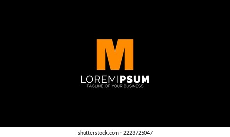 Diseño de logotipo M Letras Resumen Vector de monograma