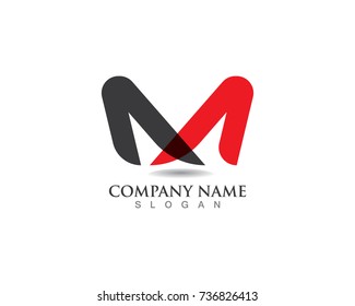 M letters logo and symbols