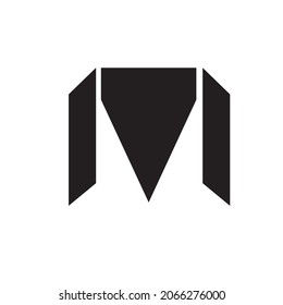 M line logo design. Minimal creative monochrome monogram symbol. Elegant universal vector sign design. Premium business logotype.