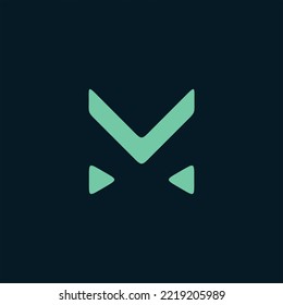 Diseño del logotipo de la línea M. Mínimo símbolo monocromo creativo. Elegante diseño universal de señalización vectorial. Logotipo de negocio premium. Símbolo gráfico del alfabeto para la identidad empresarial