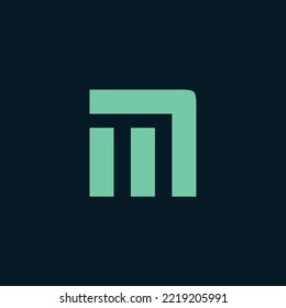 M line logo design. Minimal creative monochrome monogram symbol. Elegant universal vector sign design. Premium business logotype. Graphic alphabet symbol for corporate business identity