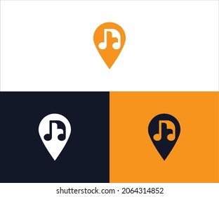 m  location music logo icon