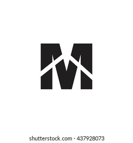 M Letter Logo M Letter Creative Stock Vector (Royalty Free) 1563608104