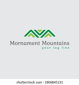 M logo, abstract minimalism light logo design for your brand, template, sign, symbol, icon
