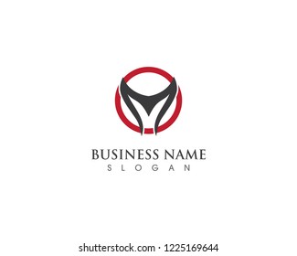 M logo business template vector