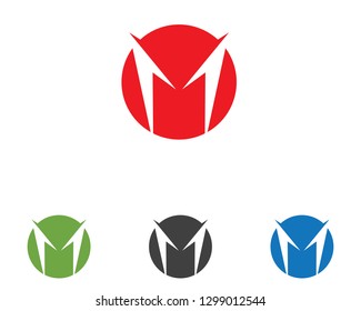 M Logo Business Template Vector icon
