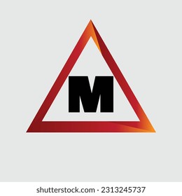 M Logo Farbiges Vektordesign. Symbolkonzept. Abstrakte moderne