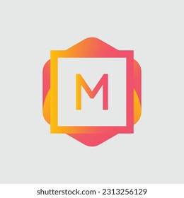 M logo Colorful Vector Design. Icon Concept. Abstract modern