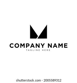 logotipo m para la empresa, adecuado para todo tipo de empresas o empresas