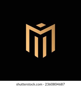 M logo, M custom logo, M initial letter logo, M magnificent brand logo.