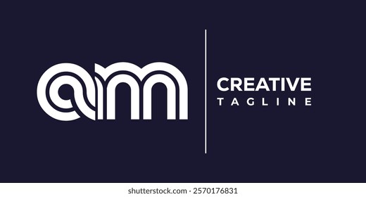 A and M logo design. AM abstract Letters Logo Monogram. This logo design is the process of creating a visual symbol that represents a brand, company, or individual.