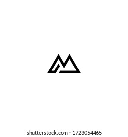 M logo design concept, icon logo, symbol