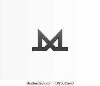 Icono de diseño de logotipo M