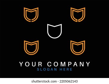 M logo design creative icon . illustrator vector file