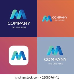 M Logo Design M Creative Logo Stock Vector (Royalty Free) 2208096441 ...