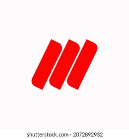 M Logo Design Elegant Illustrator