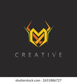 M Logo Design for Friendly and Creative Brand Identity
