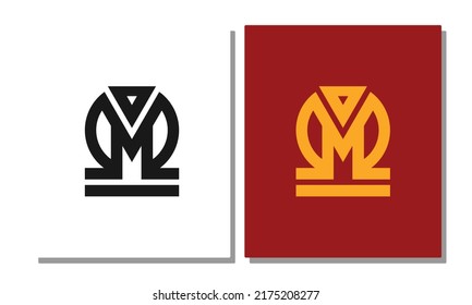 M logo design, the logo has not been used and can be used for product branding or initials
