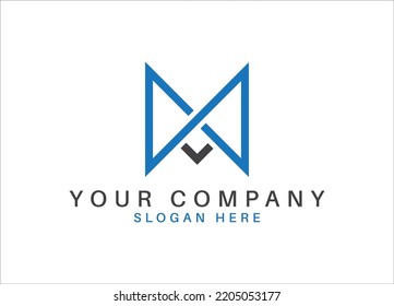 Archivo vectorial del icono de diseño del logotipo M