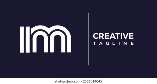 I and M logo design. IM abstract Letters Logo Monogram. This logo design is the process of creating a visual symbol that represents a brand, company, or individual.