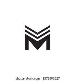 M Logo Design. Initial letter M logo, letter combination logo design for creative industry, web, business and company.