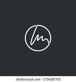 diseño del logotipo de m. diseño del logotipo de la letra abstracta logotipo de M