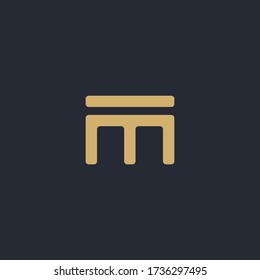 m logo design. letter logo design Abstract letter M logo