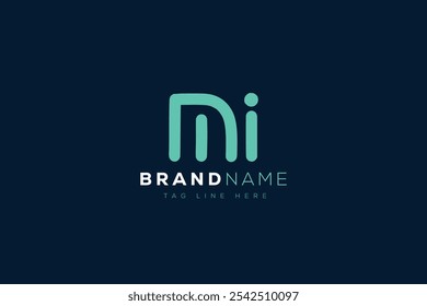 M and I logo design. MI abstract Letters Logo Monogram. This logo design is the process of creating a visual symbol that represents a brand, company, or individual.