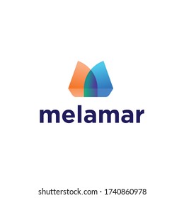 M Logo-Design. Modernes und einfaches Aussehen.