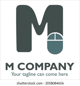 M logo design on Art and Design theme